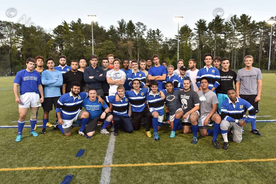 Wheaton Men\'s Rugby vs Mass Maritime.  Photo by Keith Nordstrom